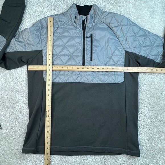 Smartwool Mens XL Propulsion 60 Hybrid 1/2 Zip Pullover Jacket Silver Gray - Picture 9 of 10
